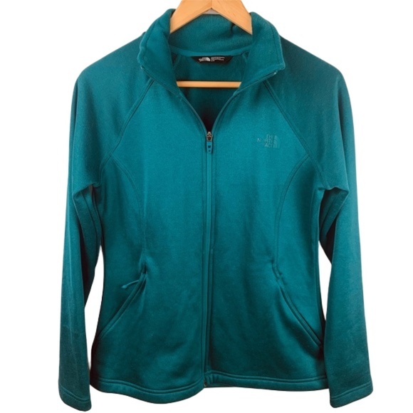 The North Face Teal Green Zip Up Jacket - Picture 1 of 16